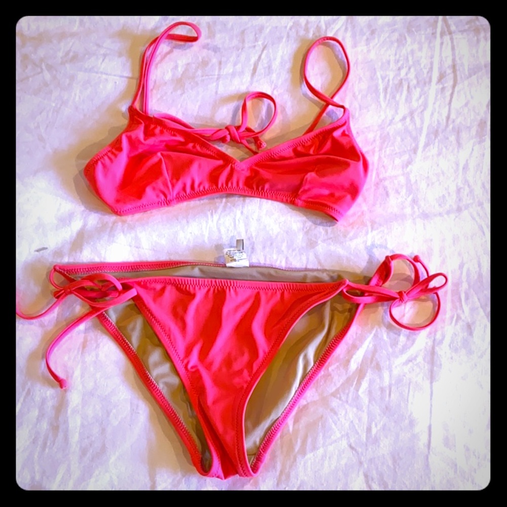 Sale! J Crew pink two piece bathing suit